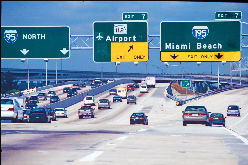 USA_Miami_highway_05365a | Highway Miami, USA, Fl
