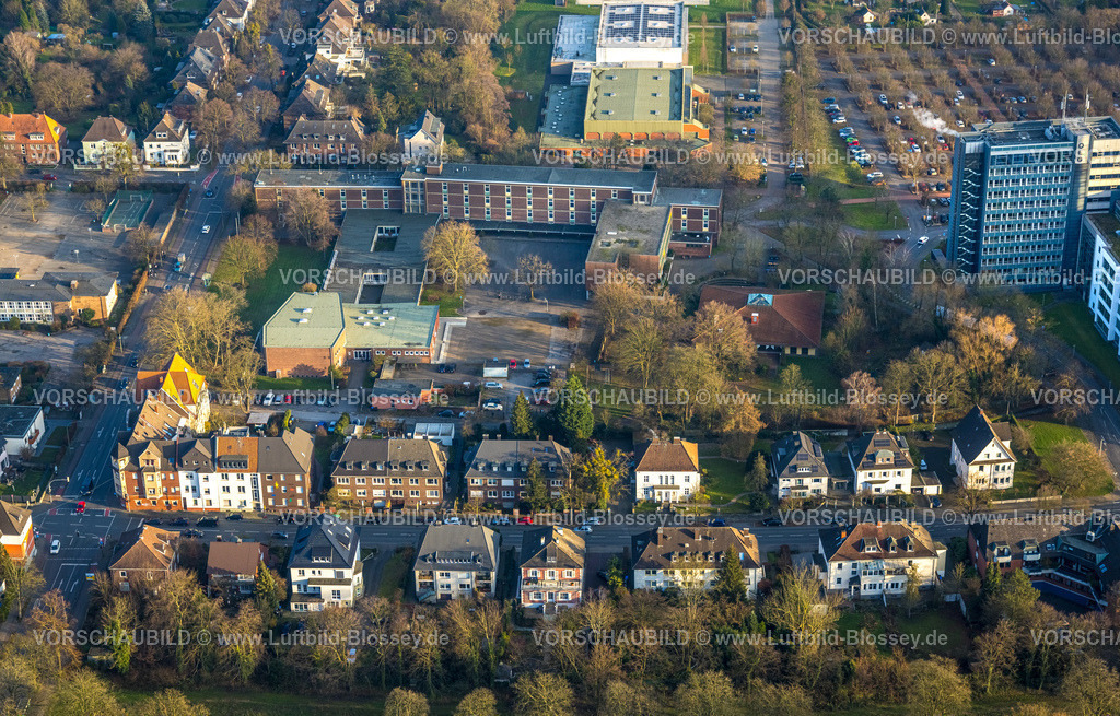 Hamm241200928 | Luftbild, Friedensschule Sekundarschule, Wohnsiedlung Hesslerstraße, Mitte, Hamm, Ruhrgebiet, Nordrhein-Westfalen, Deutschland