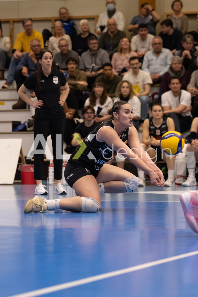 Volleyball I Frauen I Saison 2025-2026 I Volleyball NLA | Women I Round 16 I VC Kanti Schaffhausen - Viteos NUC I 31.01.2026 | 16 Scambray Tia (US) (Viteos NUC) – Außenangriff - Realisiert mit Pictrs.com