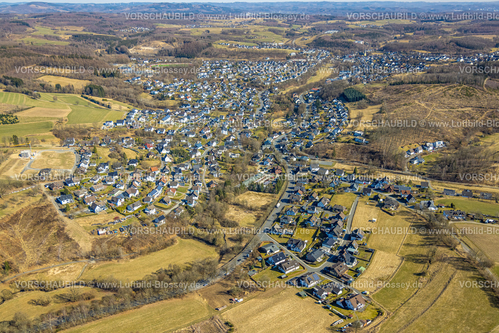 Wenden250307069Moellmicke | Luftbild, Wohngebiet Ortsansicht Ortsteil Möllmicke, Wenden, Sauerland, Nordrhein-Westfalen, Deutschland