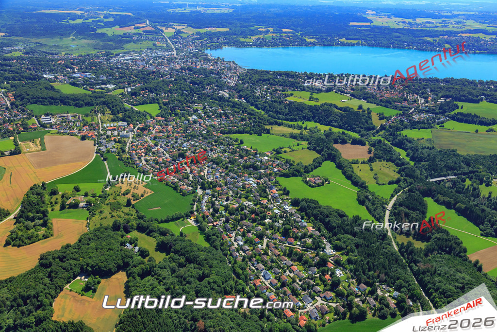 Luftbild von Soecking Starnberg - Luftaufnahme wurde 2017 von https://frankenair.de mittels Flugzeug (keine Drohne) erstellt - die Geschenkidee