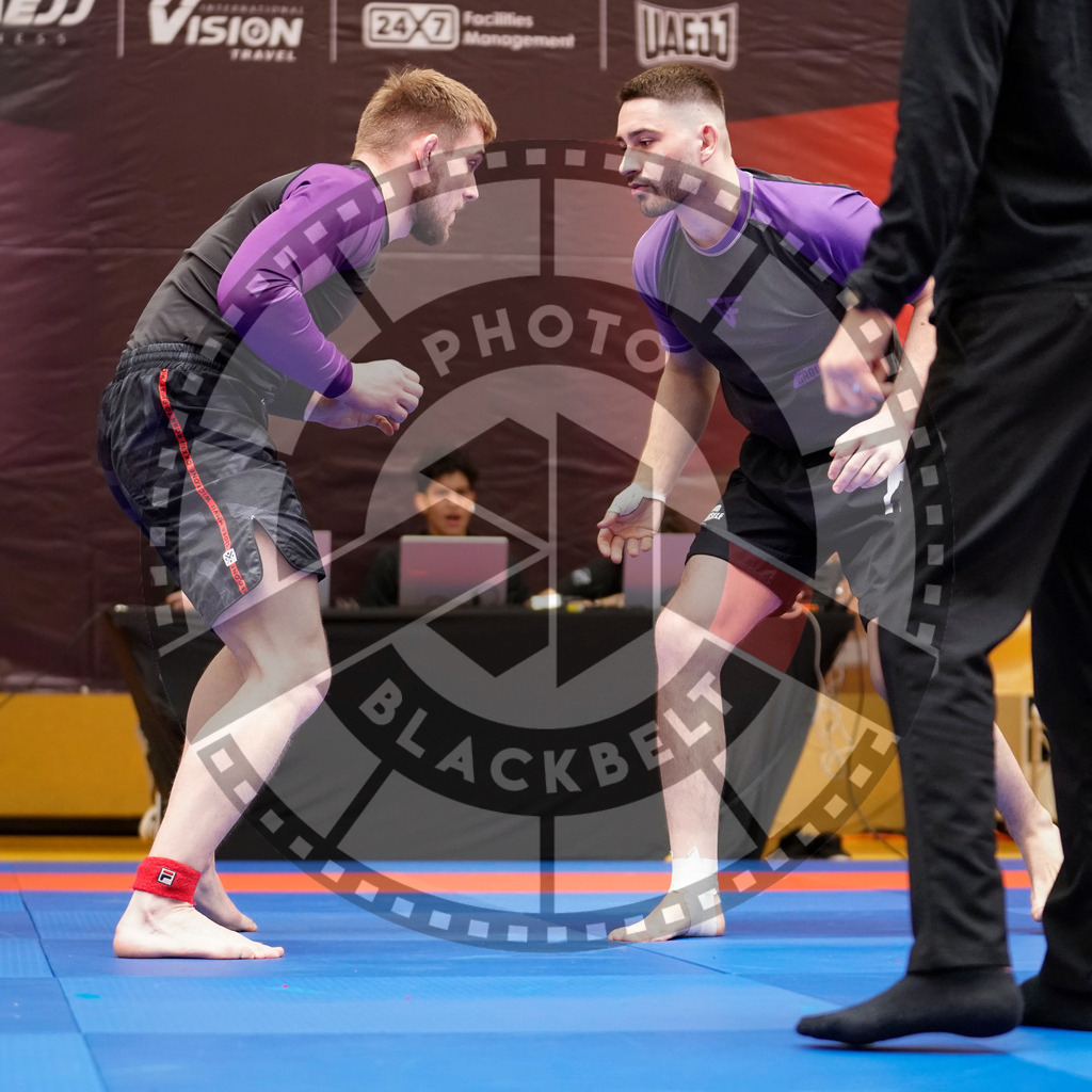 20240203PBB08915 | Fighters compete during the Brazilian Jiu-Jitsu Championship of the AJP Tour in Maintal by Frankfurt am Main, Germany, on February 2, 2024.