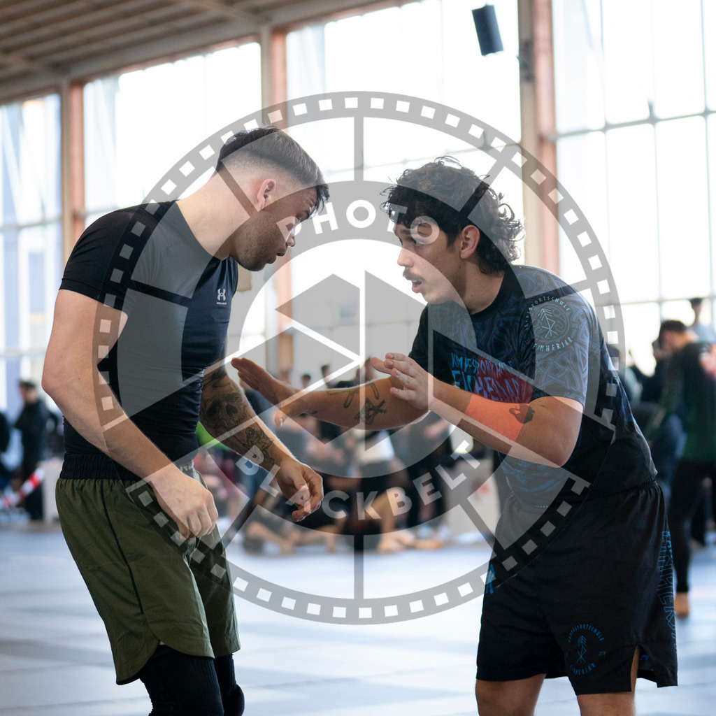 20240309PBB6222 | Fighters compete during the International Luta Livre (ILLCS) Spring Championship in Hannover, Germany, on March 9, 2024.
