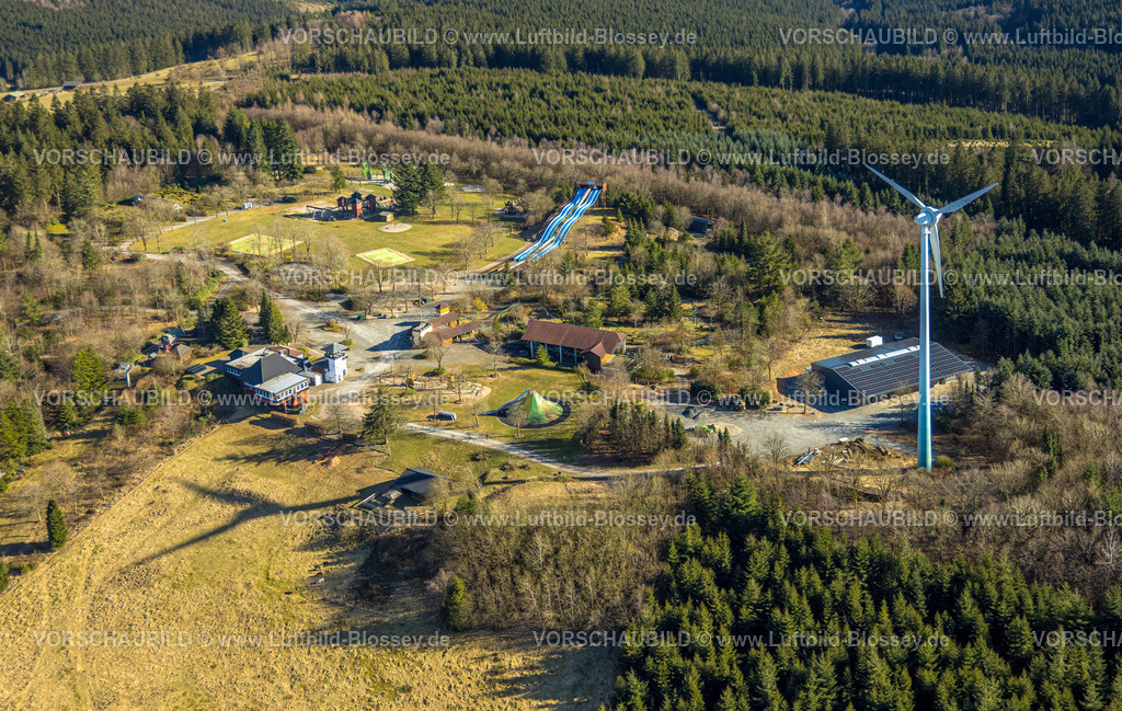 Kirchhundem250308727Rinsecke_PanoramaPark | Luftbild, Panorama Park Sauerland, Freizeitpark mit Attraktionen, Wellenreiter Rutsche, Rinsecke, Kirchhundem, Sauerland, Nordrhein-Westfalen, Deutschland
