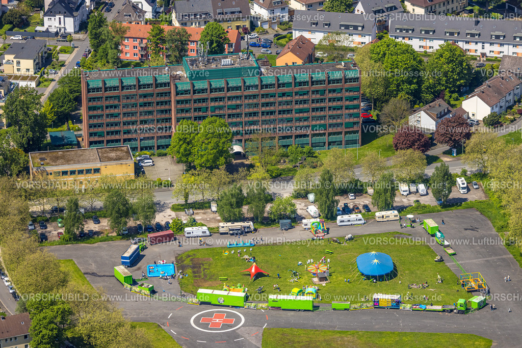 Hagen230502404 | Luftbild, Polizeipräsidium Hagen, Otto-Ackermann-Platz, Festplatz Platz Höing, Altenhagen, Hagen, Sauerland, Nordrhein-Westfalen, Deutschland