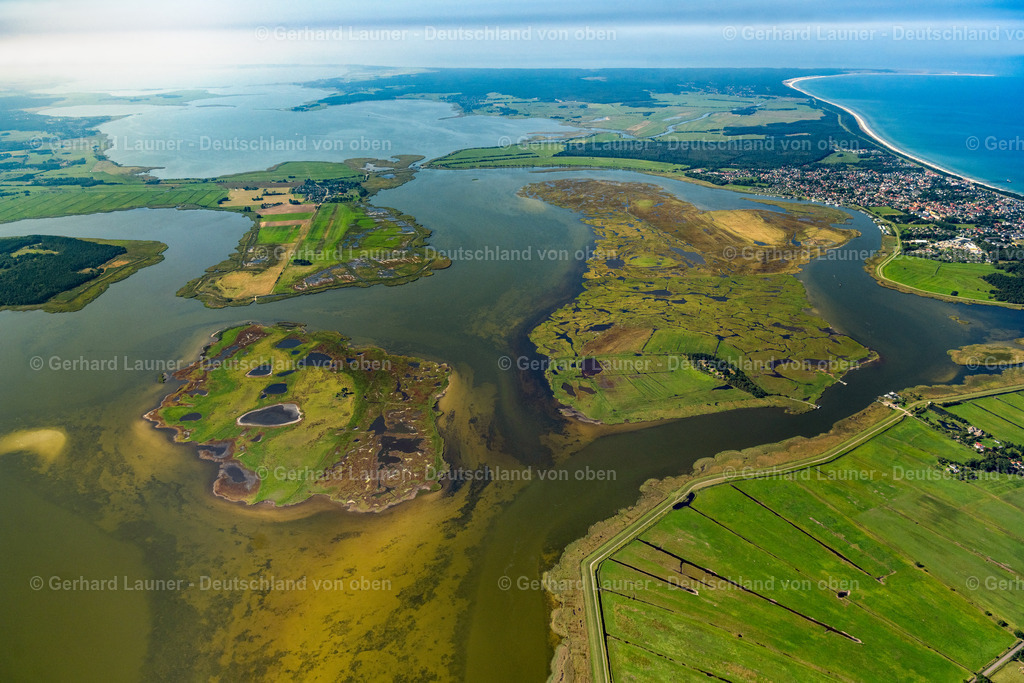 4061795 | Nationalpark Vorpommersche Boddenlandschaft, ZINGST 08.09.2021 Salzgrasland -Insel und Vogelschutz -Gebiet in Zingst im Bundesland Mecklenburg-Vorpommern. // Salt grassland island and protection of birds area in Zingst in the federal state Mecklenburg-West Pomerania. Foto: Gerhard Launer