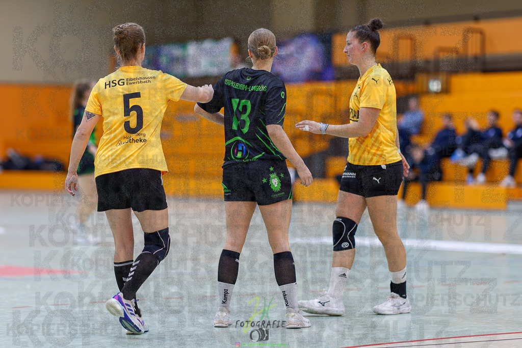 Frauen Oberliga Mitte (HHV); HSG Kleenheim/Langgöns II - HSG Eibelshausen/Ewersbach | Frauen Oberliga Mitte (HHV); HSG Kleenheim/Langgöns II - HSG Eibelshausen/Ewersbach am 01.11.2025 in Oberkleen (Weidig-Halle)Photo © 2025 - Jörg Heinrich - Realisiert mit Pictrs.com
