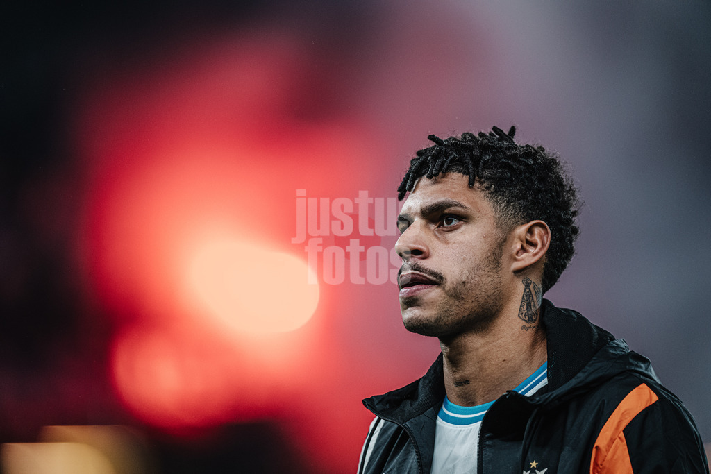 Fußball | Herren | Saison 2023/2024 | Play-Offs Europa League | FC Shakhtar Donetsk (UKR) vs. Olympique Marseille (FRA) | 15.02.2024 | Luis Henrique (#44, Olympique Marseille) Portrait
