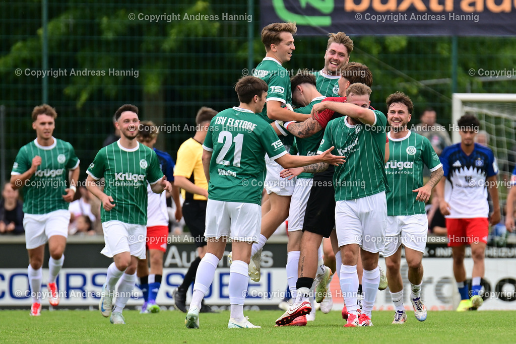 Fußball I Herren I Testspiel  I TSV Elstorf - Hamburger SV I 5.7.2025 | a-hannig - Realisiert mit Pictrs.com