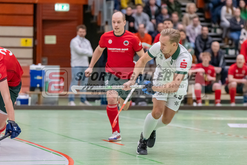 HK_20240114_108185 | 1. Bundesliga Herren Crefelder HTC - Uhlenhorst Mülheim am 14.1.2024 Halle Glockenspitz, Krefeld , Malte Hellwig ( Uhlenhorst Mülheim #29 )