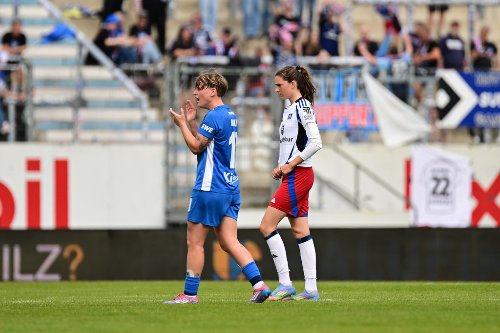 Fußball I Frauen I Saison 2024-2025 I 2. Bundesliga I 26. Spieltag I SV Meppen - Hamburger SV | Der Sportfotograf. - Realisiert mit Pictrs.com