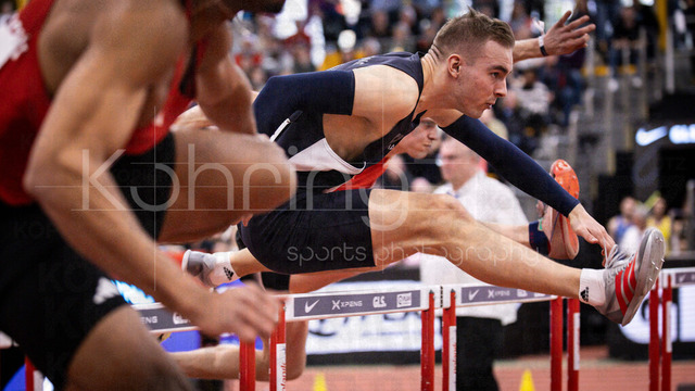 Deutsche Leichtathletik-Hallenmeisterschaften; Dortmund, 28.02.2026 | Timon Dethloff (Cologne Athletics, 323); Deutsche Leichtathletik-Hallenmeisterschaften am 28.02.2026 in der Helmut-Körnig-Halle in Dortmund. 