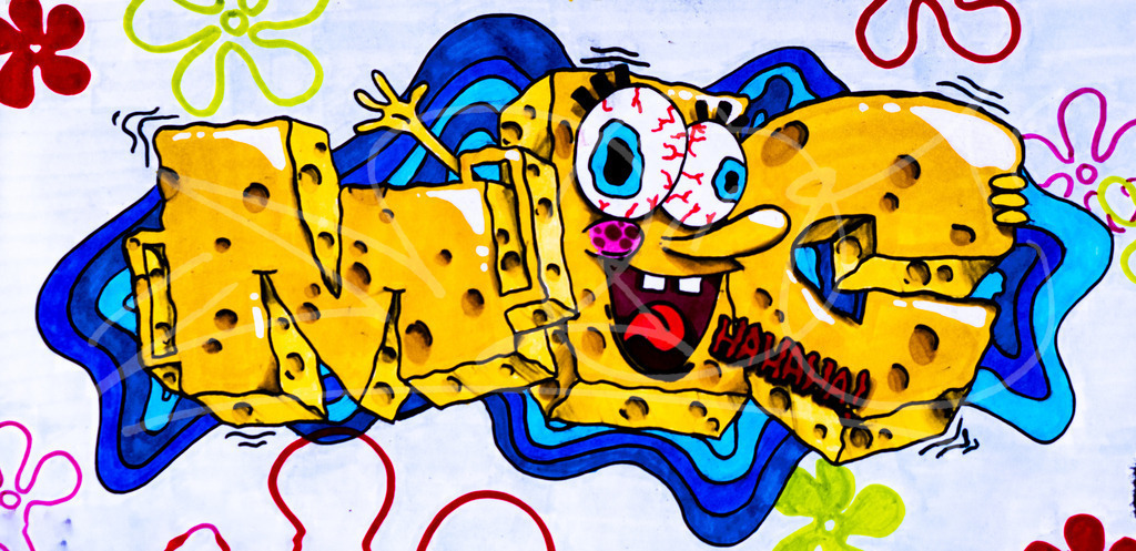 Spongemoc | Mit Fineliner und Marker auf Papier  - Realisiert mit Pictrs.com