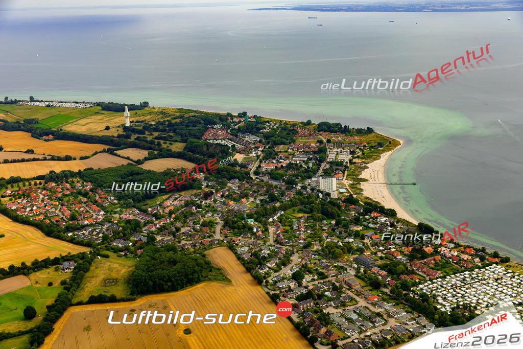 Die Luftaufnahme Pelzerhaken - Neustadt in Holstein wurde 2022 vom Flugzeug aus (keine Drohne) erstellt. Hohe Auflösung -für große Poster und Wandbilder geeignet - Garantiert!