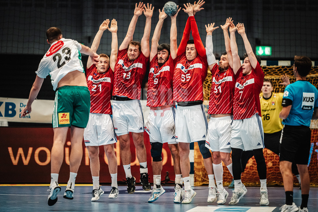 Handball | Männer | Saison 2024/2025 | DAIKIN Handball-Bundesliga | 8. Spieltag || Handball Sport Verein Hamburg vs. TSV Hannover-Burgdorf | 24.10.2024 | Die Hamburger parieren den letzten Wurf des Spiels