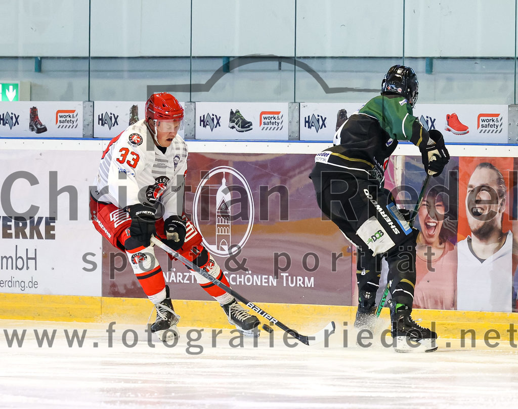 2022-09-25_027_TSV_Erding_gegen_EHC_Klostersee | Erding, Deutschland, 25.09.2022:
Eishockey, Bayernliga 2022 / 2023, Testspiel, TSV Erding gegen EHC Klostersee, Endergebnis: 8:2

Foto: Christian Riedel / fotografie-riedel.net