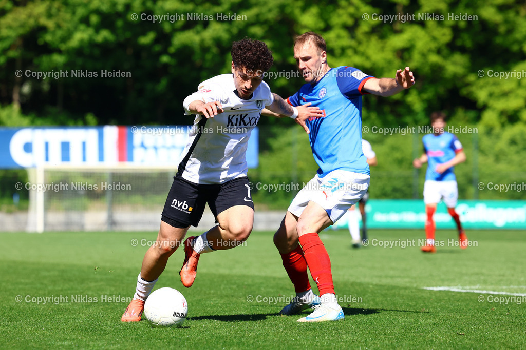 NH_HolsteinKielU23_SVMeppen_RegionalligaNord_11052025 | #31 Dominik Javorcek (Holstein Kiel U23), #7 Leon Tasov (SV Meppen)Fußball I Herren I Regionalliga Nord I Saison 2024-2025 I 33. Spieltag I Holstein Kiel U23 - SV Meppen I 11.05.2025 I Citti-Fußball-Park