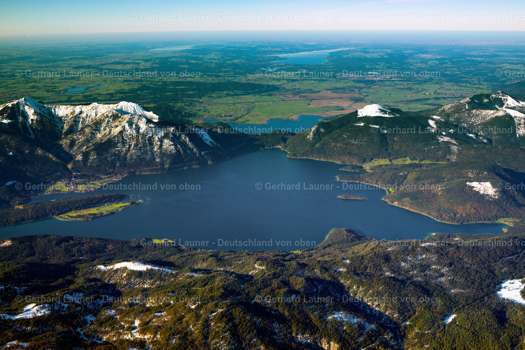 2991226 | Blick über den Walchen- und Kochelsee Richtung Starnberger-und Ammersee