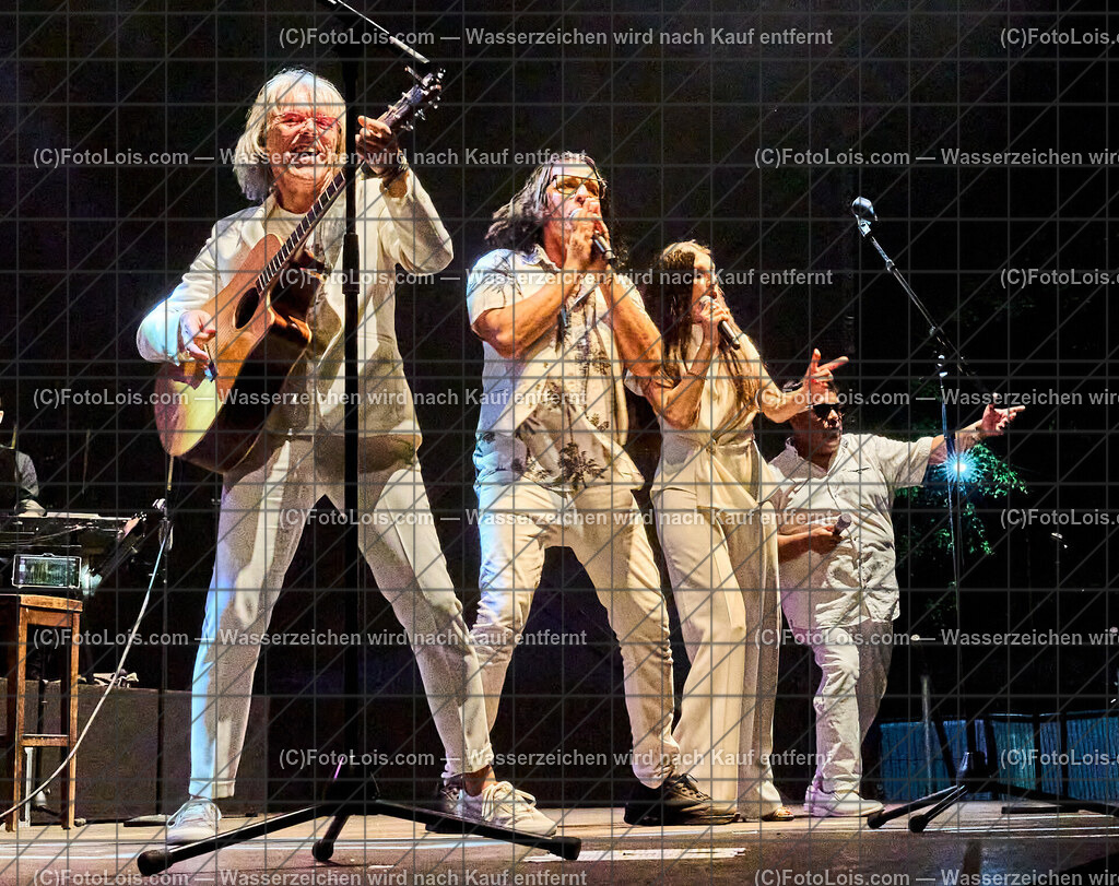 ALP7722_INSIEME_Wieselburg | (C)FotoLois.com, Alois Spandl. INSIEME - La Notte Italiana mit Erik Arno, Monika Ballwein, Christian Deix und Rene Velazquez-Diaz, Konzert im Schlosspark Wieselburg, Fr 9. August 2024.