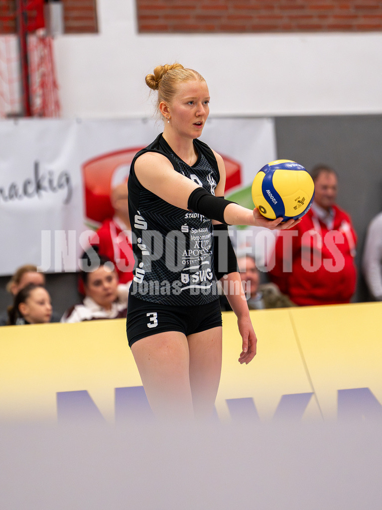 Volleyball I Frauen I Saison 2025-2026 I 2 Bundesliga Pro I 17. Spieltag VFL Oythe - VC Stralsund I 1712 | Gesa Brandstrup (3,VC Stralsund) - Realisiert mit Pictrs.com