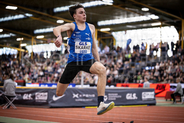 Deutsche Leichtathletik-Hallenmeisterschaften; Dortmund, 01.03.2026 | Maximilian Skarke (LAC Erdgas Chemnitz); Deutsche Leichtathletik-Hallenmeisterschaften am 01.03.2026 in der Helmut-Körnig-Halle in Dortmund. 