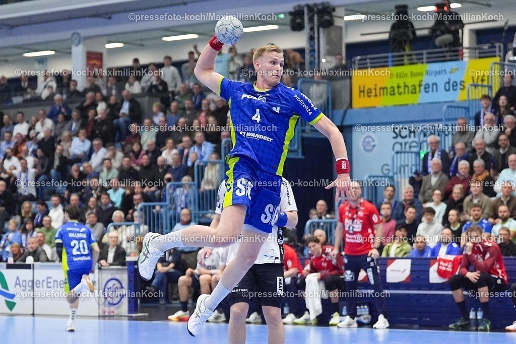 xYDRx10022601054 | 10.02.2026, xydrx, Handball, 1.HBL, VfL Gummersbach - SG Flensburg-Handewitt, Schwalbe-Arena: Ellidi Vidarsson (VfL Gummersbach #4)   Photo: xYannisxDreimannxPressefotoKochx
