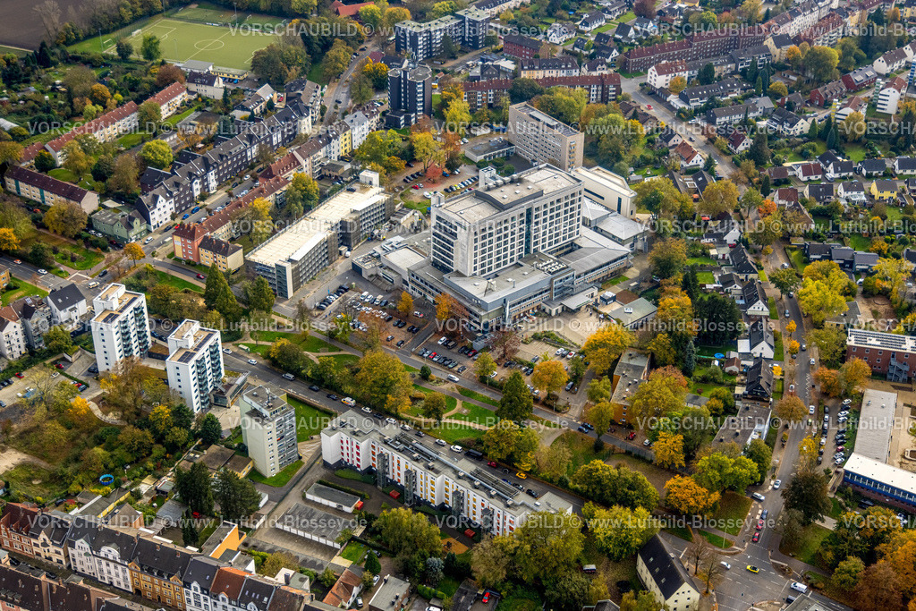 Herne241015712 | Luftbild, Marienhospital Herne, Klinikum der Ruhr-Universität Bochum im Stadtteil Herne-Süd in Herne, Ruhrgebiet, Nordrhein-Westfalen, Deutschland