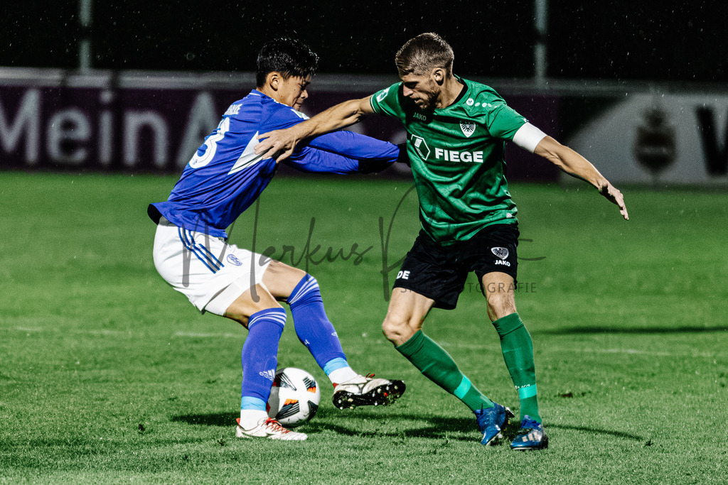 Regionalliga West, Saison 2022/2023, 10. Spieltag: FC Schalke 04 II - SC Preußen Münster | Regionalliga West, Saison 2022/2023, 10. Spieltag, FC Schalke 04 II empfängt SC Preußen Münster im Parkstadion in Gelsenkirchen. Foto: sportfotografie.ms | Markus Paletta - Realisiert mit Pictrs.com