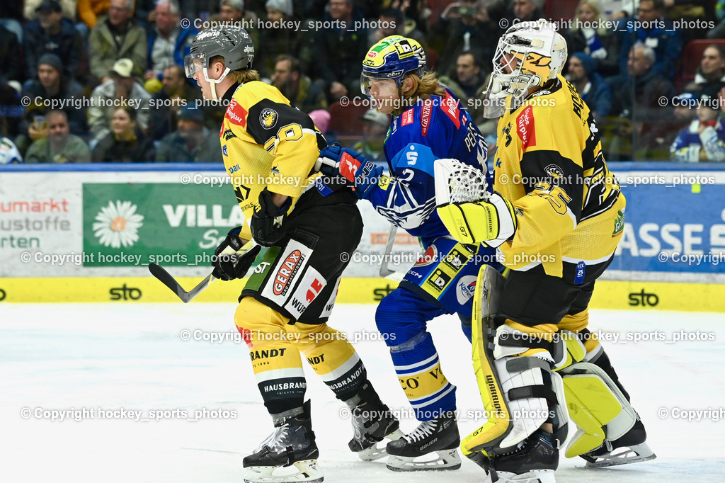 EC IDM Wärmepumpen VSV vs. HC Pustertal | #20 Wesley Jashua Jared HC PUSTERTAL, #12 Pearson Chase EC VSV, #25 Bernard Andreas HC PUSTERTAL, EC IDM Wärmepumpen VSV vs. HC Pustertal, EC IDM Wärmepumpen VSV vs. HC Pustertal am 15.11.2024 in Villach (Stadthalle Villach), Austria, (Photo by Bernd Stefan)