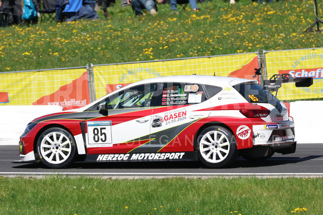 FIA European Hill Climb Championship – Rechberg 2026 | FIA European Hill Climb Championship at Rechberg, held from 24 to 26 April 2026 near Tulwitz, Styria, Austria. The image shows Erwin HEIDENBAUER (AUT) Seat Leon Cupra TCR.