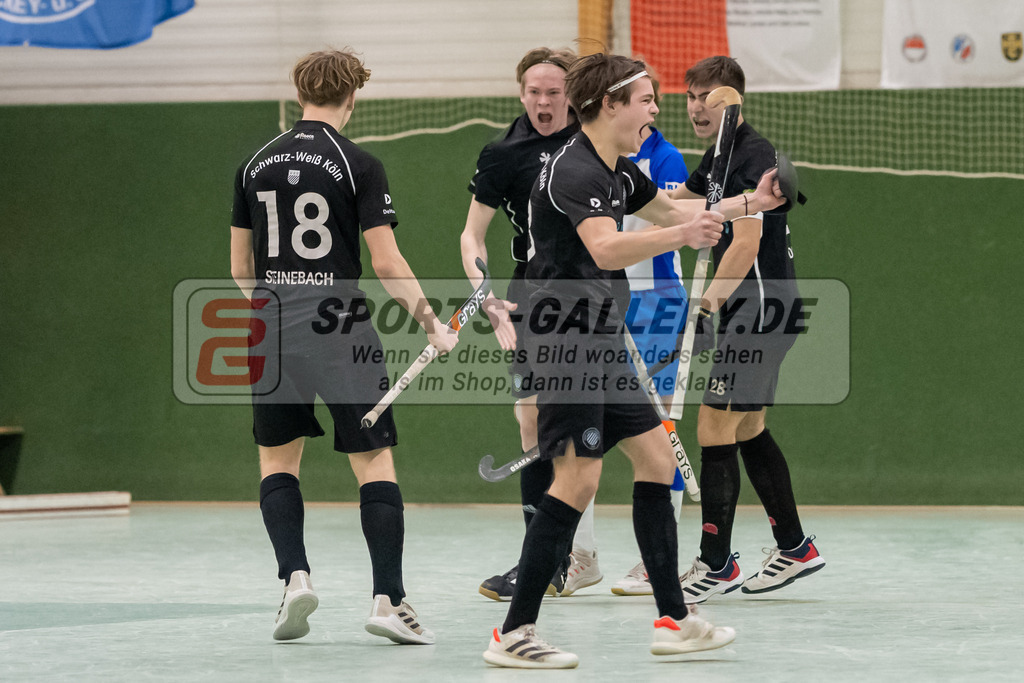 SFE_20230304_0008 | Deutsche Meisterschaft Männliche U16 Halle 2023 am 04.03.2023 in Köln (KTHC Stadion Rot-Weiss Köln Tennis and Hockey Club), Photo: Stephan Fehrmann 2022 (Sports-Gallery)