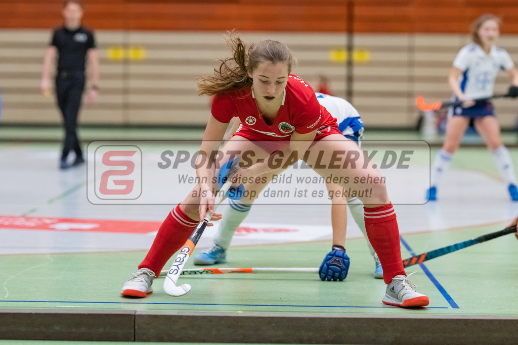 HK_20230114_102955 | 1. Bundesliga ( Halle ) Damen Crefelder HTC - RTHC Leverkusen am 14.1.2023 Crefelder HTC  ( CHTC ) Halle Glockenspitz , Krefeld , Hamacher Leni ( Crefelder HTC #26 )