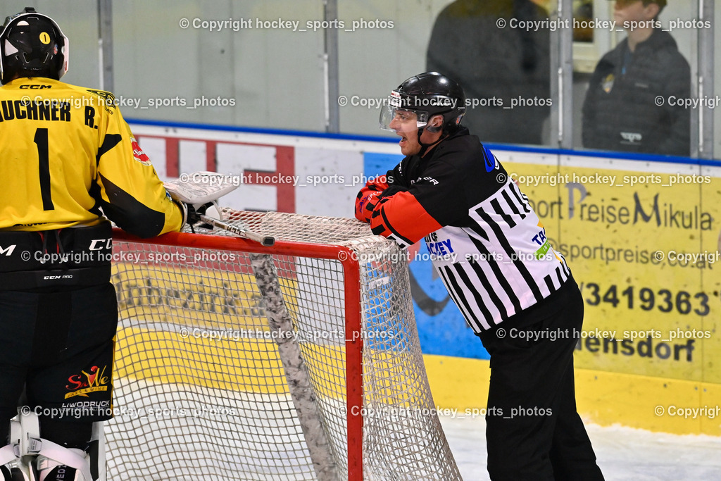 ESC Steindorf vs. EC Hornets Spittal 25.2.2024 | Altersberger Roland Referee,ESC Steindorf vs. EC Hornets Spittal 25.2.2024, ESC Steindorf vs. EC Hornets Spittal 25.2.2024 am 25.02.2024 in Steindorf (Ossiachersee Halle), Austria, (Photo by Bernd Stefan)