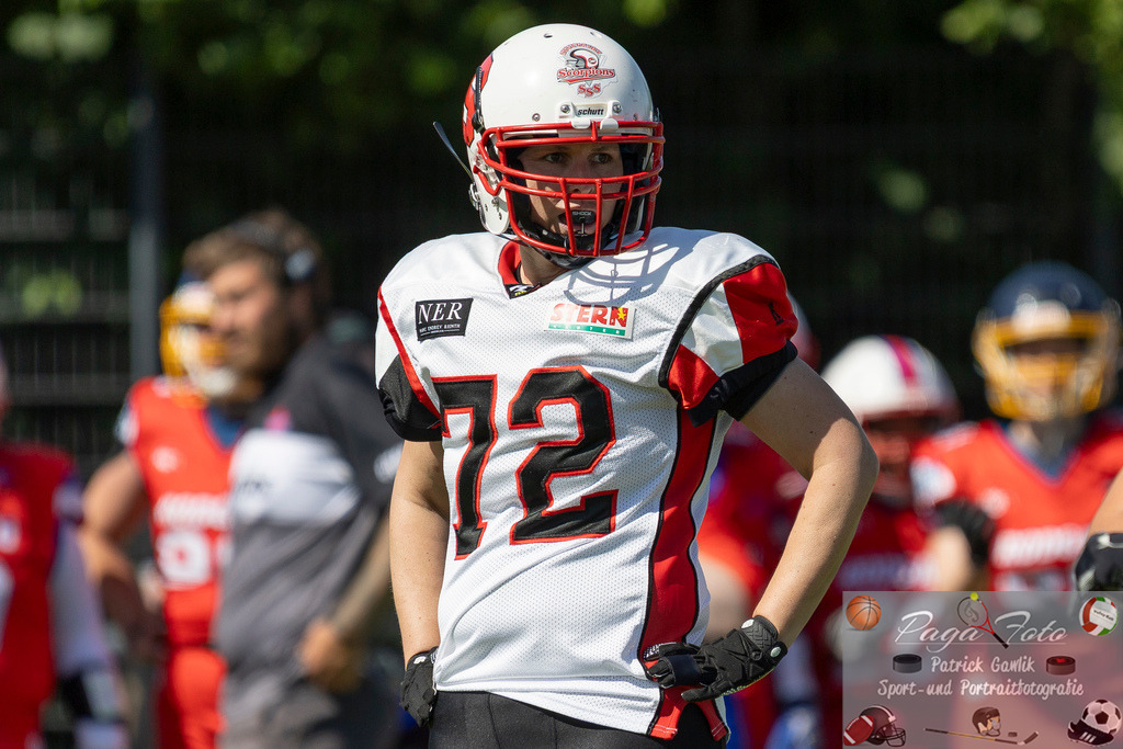 GFLW 1: German Football League Women 1: Rodgau Pioneers Ladies - Stuttgart Scorpions Sisters, 07.06.2026 | Petra Mende (Stuttgart Scorpions Sisters #72), Freisteller, Portrait / Porträt, Rodgau Pioneers Ladies - Stuttgart Scorpions Sisters, Rodgau, Maingau-Energie-Stadion "Am Weichsee", 7.6.2026 - Realisiert mit Pictrs.com