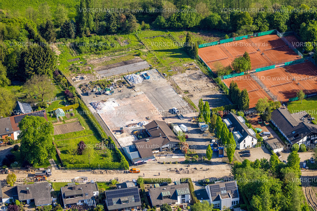 Herdecke240503032 | Luftbild, Tennisplätze und Abrissgelände Kirchender Dorfweg, Westende, Herdecke, Ruhrgebiet, Nordrhein-Westfalen, Deutschland