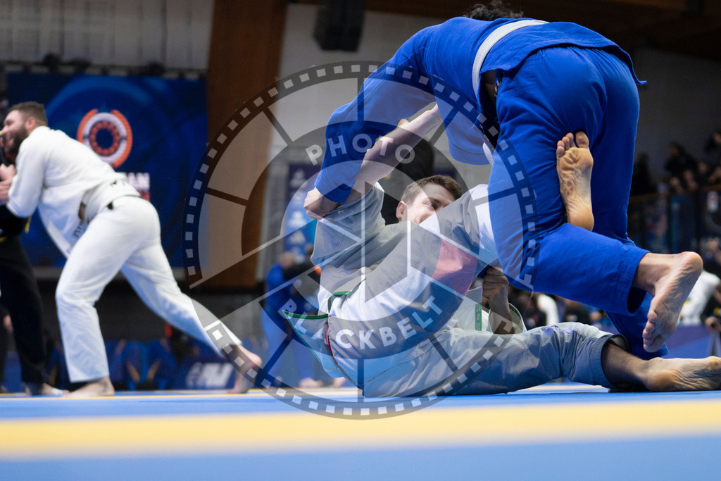 20240119PBB2006 | Fighters compete during the IBJJF European Championship in Paris, France, on January 19, 2024.