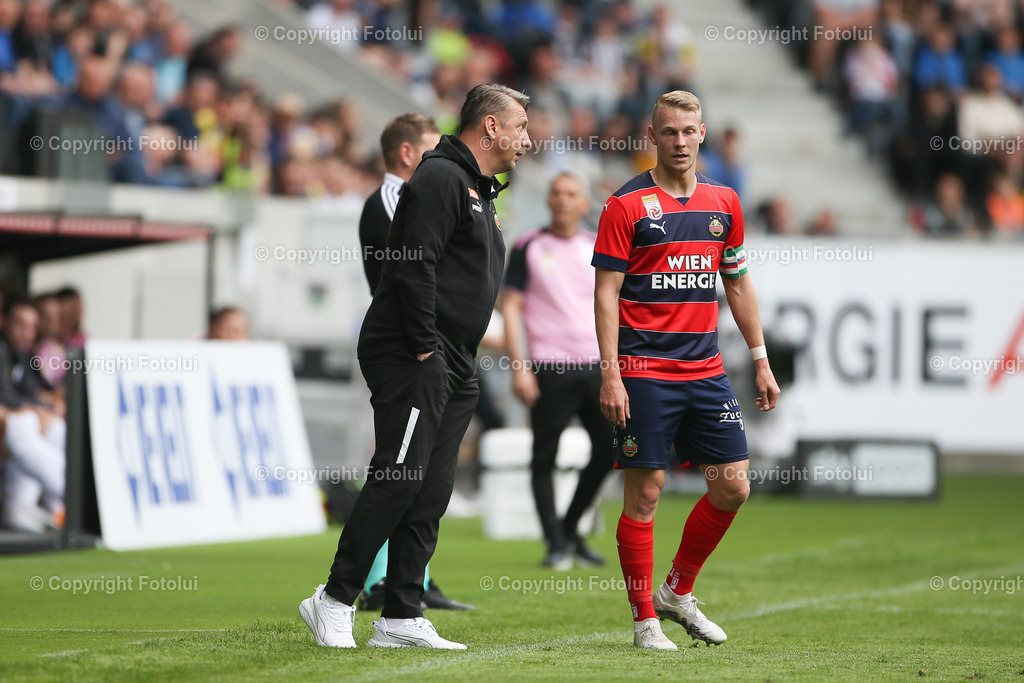 A_LUI_20230423_0023 | SPORT FUSSBALL ADMIRAL BUNDESLIGA 2022/23 LASK VS SC RAPID

IM BILD: Zoran Barisic (Trainer Rapid), Marco Grüll (Rapid)
FOTO:FOTOLUI/UW