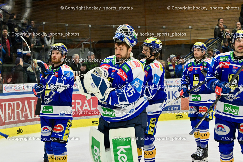 EC IDM WÄRMEPUMPEN VSV vs. MOSER MEDICAL GRAZ99ERS | Hängende Köpfe EC VSV, #35 Joe Cannata EC VSV, #16 Kevin Hancock EC VSV, #46 Paul Sintschnig EC VSV, #22 Nikita Scherbak EC VSV, #13 Adam Helewka EC VSV, EC IDM WÄRMEPUMPEN VSV vs. MOSER MEDICAL GRAZ99ERS, EC IDM WÄRMEPUMPEN VSV vs. MOSER MEDICAL GRAZ99ERS am 17.03.2026 in Villach (Stadthalle Villach), Austria, (Photo by Bernd Stefan)