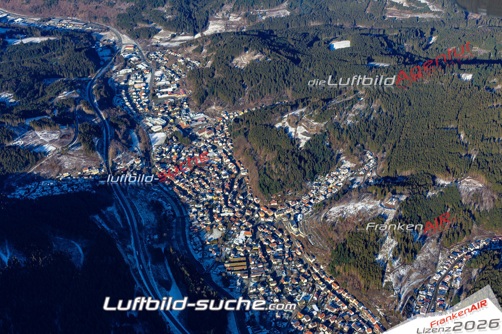 Das Luftbild der Stadt Wallenfels wurde 2019 vom Flugzeug heraus erstellt (keine Drohne) Aufnahmehöhe ca.400 Meter- hohe Auflösung- beste Druck-Qualität garantiert!