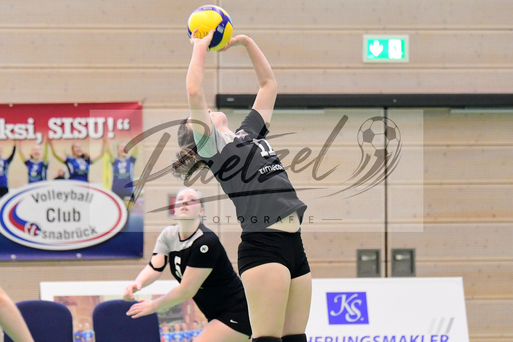 20200202_VCOOTB_0075 | Volleyball, Frauen:   waehrend des Spiels der Regionalliga NordWest zwischen VC Osnabrueck und Oldenburger TB in der Schlosswall-Halle am 02.02.2020 in Osnabrueck, Deutschland. - Realisiert mit Pictrs.com