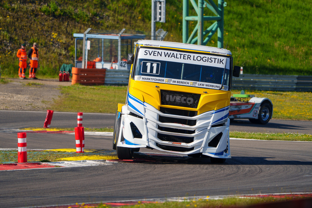 A7407481 | 14.07.2024 Goodyear FIA European Truck Racing Championship (ETRC) NürburgringBild: #11 Andre Kursim (DE) im Don´t touch Racing MAN Ausgang Vedol Schikane - Realisiert mit Pictrs.com