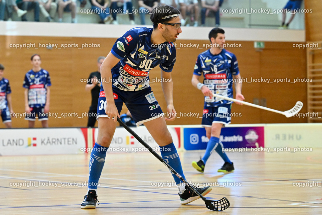 VSV Unihockey vs. Wiener Floorballferein 6.4.2024 | #30 Christoph Steiner VSV Unihockey, VSV Unihockey vs. Wiener Floorballferein 6.4.2024, VSV Unihockey vs. Wiener Floorballferein  am 06.04.2024 in Villach (Ballspielhalle St. Martin), Austria, (Photo by Bernd Stefan)