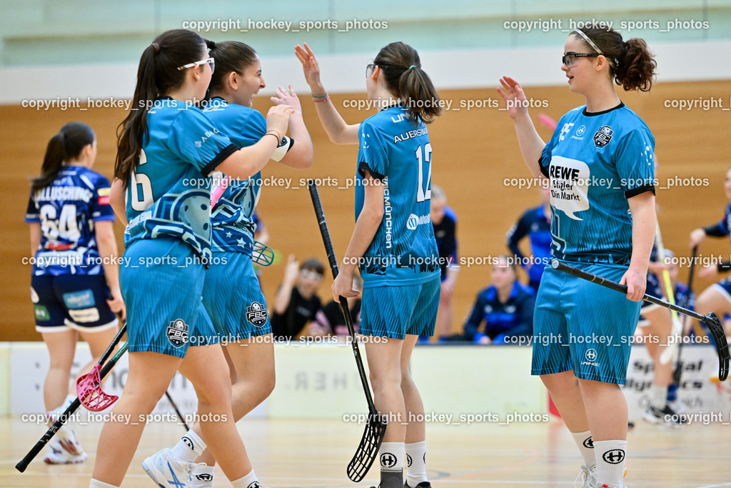 VSV Unihockey Damen vs. FCB München | Jubel FCB München Mannschaft, VSV Unihockey Damen vs. FCB München, VSV Unihockey Damen vs. FCB München am 24.01.2026 in Villach (Ballspielhalle St. Martin), Austria, (Photo by Bernd Stefan)