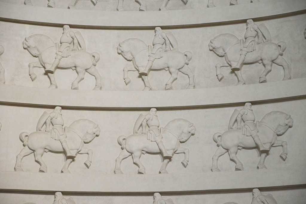 Foto: Leipzig - Völkerschlachtdenkmal - Detail der Reiterkuppel | Das Team hinter BILDLEXIKON LEIPZIG bündelt historische wie aktuelle Informationen über die Stadt Leipzig in Text und Bild auf einer Plattform und stellt diese der interessierten Öffentlichkeit zur Verfügung.
