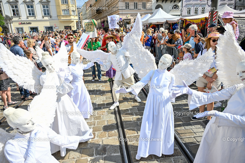 Pflasterspektakel_ 35. Linzer Pflasterspektakel 2023_ 19.07.2023-61 | 19.07.2023, Linz, AUT, 35. Linzer Pflasterspektakel 2023, im Bild diverse Kuenstler