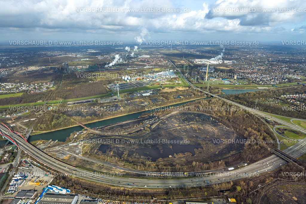 Essen260305861FreiheitEmscher | Luftbild, „Freiheit Emscher“ großes interkommunalen Stadtentwicklungsprojekte in NRW, von Essen, Bottrop und RAG Montan Immobilien, 1.700 Hektar, inklusive 150 Hektar ehemaliger Bergbauflächen, entsteht bis ca. 2030 ein neuer, nachhaltiger urbaner Raum für innovat, , Vogelheim, Essen, Ruhrgebiet, Nordrhein-Westfalen, Deutschland