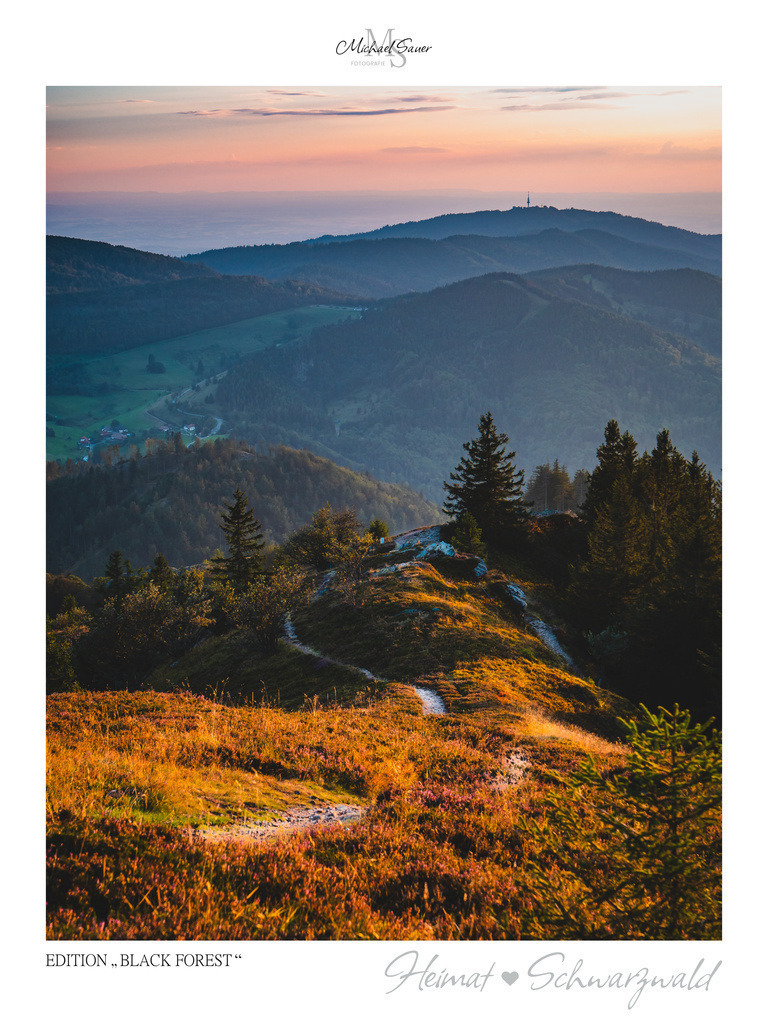 Edition "BLACK FOREST" | Motiv: Blick vom Belchen im Südschwarzwald. Die beliebtesten Fotografien aus dem Schwarzwald als signierte Sonderedition. Eine exklusive Wanddekoration für alle Liebhaber von traumhaften Schwarzwaldlandschaften. Hochwertige Wandbilder in brillanter Druckqualität auf Acrylglas, Alu-Dibond und Leinwand für Ihr Zuhause – inklusive rückseitige Aufhängung.
 - Realisiert mit Pictrs.com