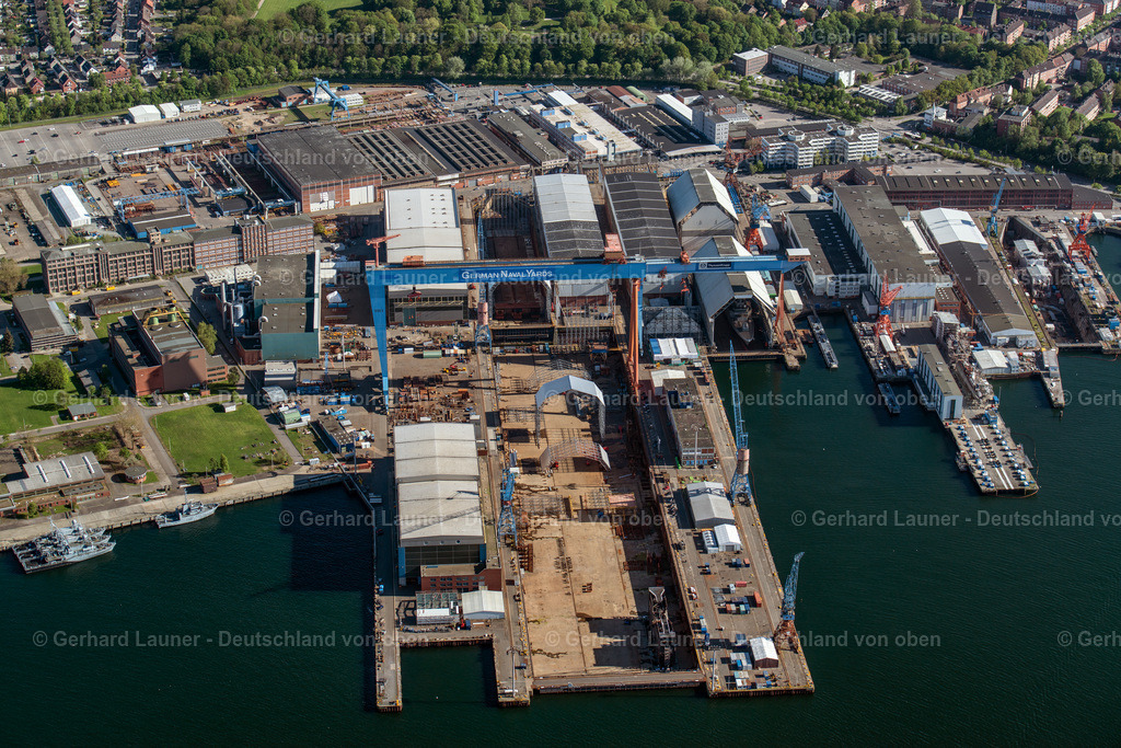 3802089 | KIEL 07.08.2020 Werftgelände der ThyssenKrupp Marine Systems GmbH in Kiel im Bundesland Schleswig-Holstein. Weiterführende Informationen bei: ThyssenKrupp Marine Systems GmbH. // Shipyard - site of the ThyssenKrupp Marine Systems GmbH in Kiel in the state Schleswig-Holstein. Further information at: ThyssenKrupp Marine Systems GmbH. Foto: Gerhard Launer