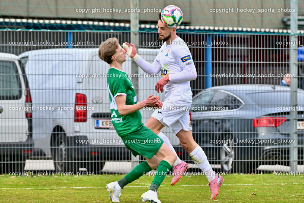 SAK vs. VST Völkermarkt | #10 Mario Michael Kuester VST Völkermarkt, #24 Jovan Koprivica SAK, SAK vs. VST Völkermarkt, SAK vs. VST Völkermarkt am 21.03.2026 in Klagenfurt (Sportpark Welzenegg), Austria, (Photo by Bernd Stefan)