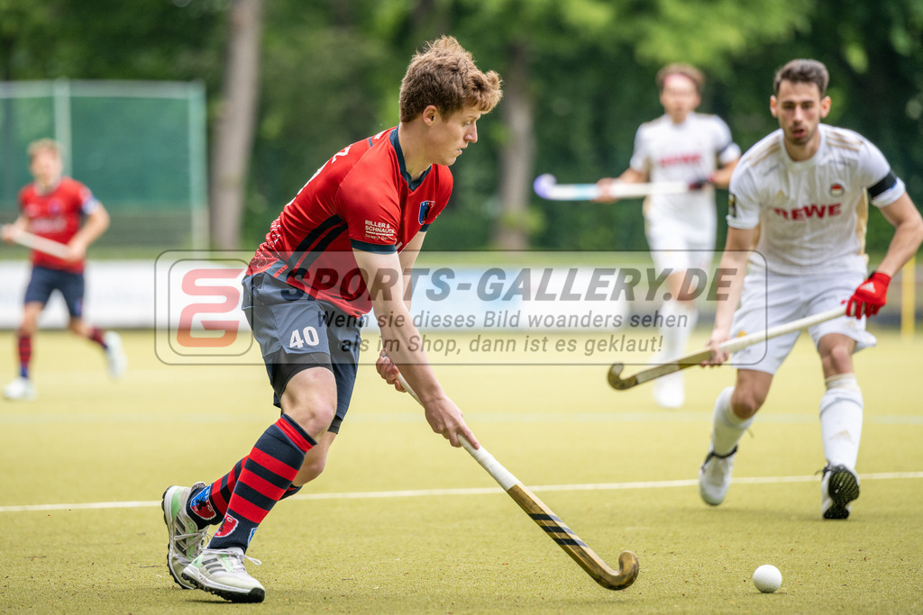 SFE_20230520_0099 | 1. Bundesliga Hockey Viertelfinale 2 Herren Rot-Weiss Köln - Berliner HC am 20.05.2023 in Köln (KTHC Stadion Rot-Weiss Köln Tennis and Hockey Club), Photo: Stephan Fehrmann 2023 (Sports-Gallery),Christian Franz ( Bremer HC #40 )